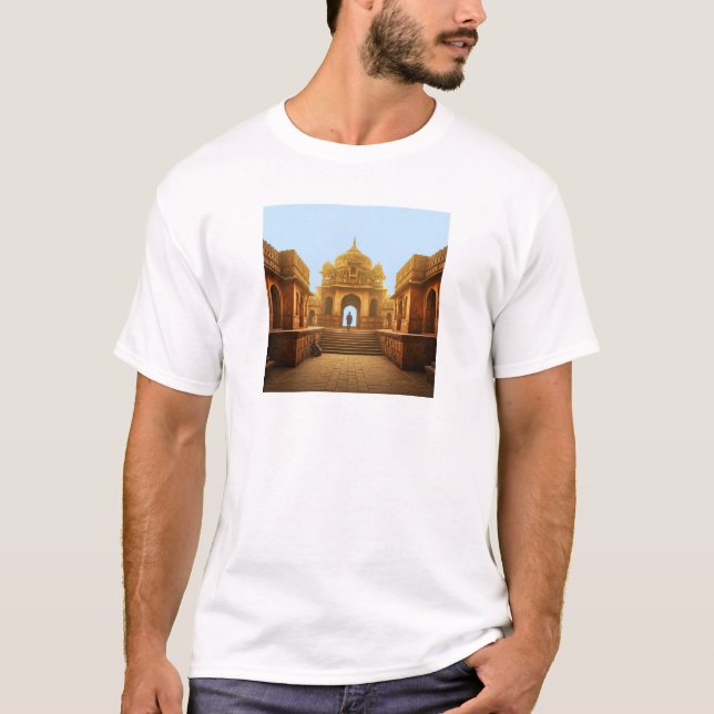 A glimpse in to India futuristic metropolis T-Shirt (Front)