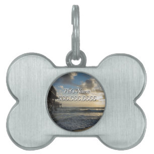 A Glorious Beach Morning Pet ID Tag