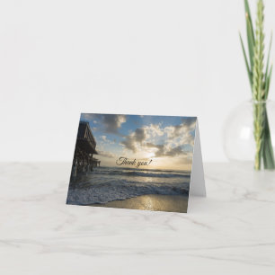 A Glorious Beach Morning Thank You Card