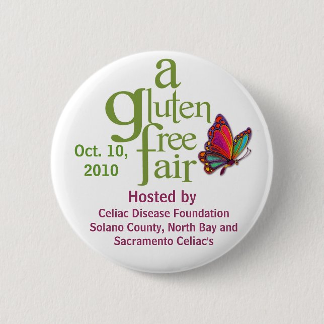 A Gluten Free Fair - Button (Front)