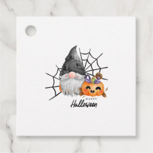A gnome with a witch hat favour tags