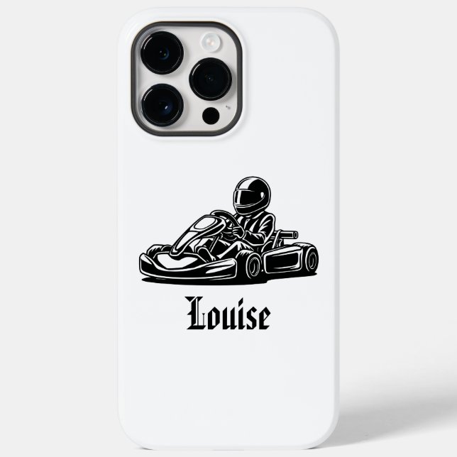 A go-kart with a driver  Case-Mate iPhone case (Back)