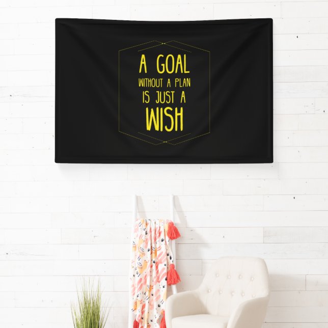 A goal without a plan inspirational quote banner (Insitu)