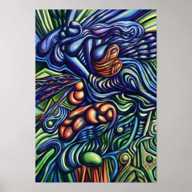 A Going on Of Things, digital abstract poster (Front)