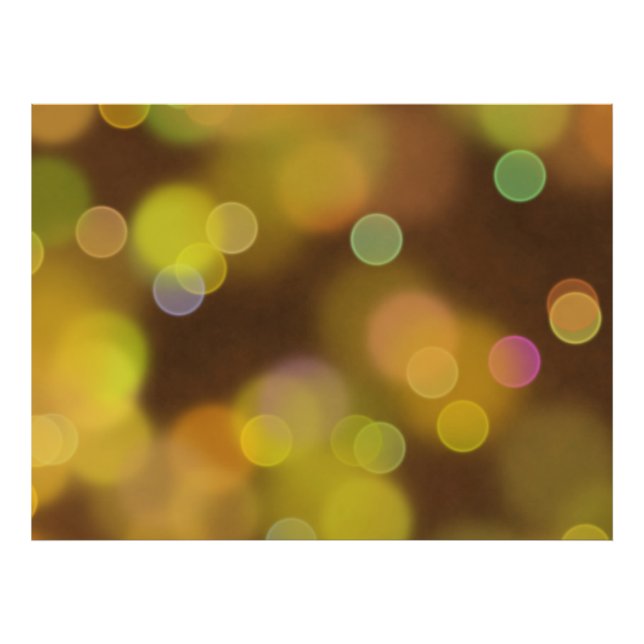 A Golden Christmas Pattern on  Fawn Brown Photo Print (Front)