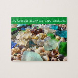 A Good Day at the Beach puzzles Seaglass Shells