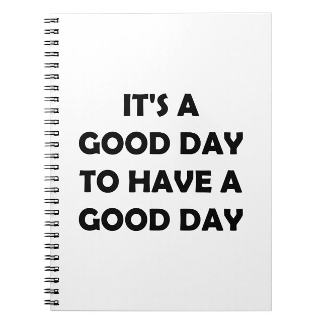 A Good Day Awaits | Uplifting Motivation Notebook (Front)