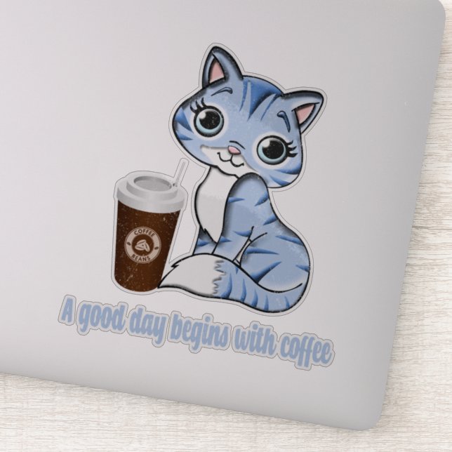 A Good Day Begins With Coffee | Coffee lover gift (Detail)