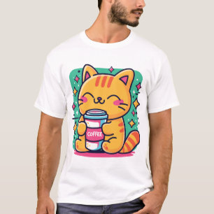 A Good Day Starts with Coffee and Cats T-Shirt