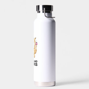 A Good Day Starts With Coffee & Giraffe Gift Funny Water Bottle