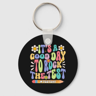 A Good Day To Rock The Test Groovy Testing Motivat Keychain