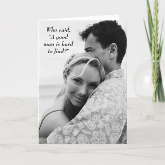 A good man holiday card