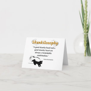 A good skunky head and a good skunky heart card