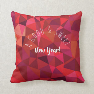 A Good & Sweet New Year! Holiday Pomegranates Throw Pillow