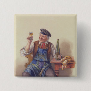 A Good Vintage 2 Inch Square Button