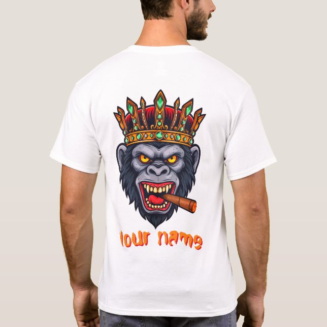 A Gorilla head T-Shirt print (Back)