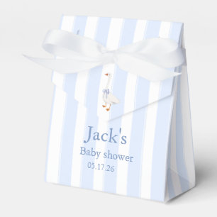 A gosling is on the way blue favor box