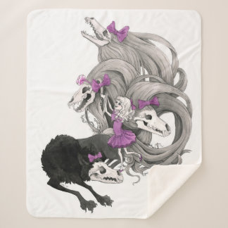 A Gothic Girl And Her Dark: GLAM Sherpa Blanket