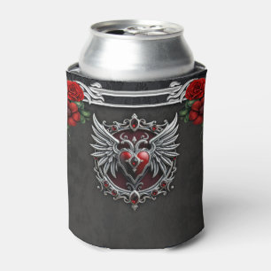 A Gothic symbiosis, elegant haert and skulls.  Can Cooler
