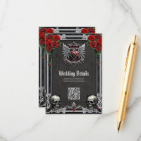 A Gothic symbiosis, elegant haert and skulls