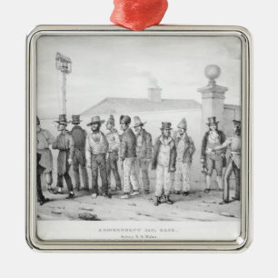 A Government Jail Gang Metal Ornament