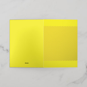 A gradient blending from yellow to orange, creatin foil greeting card