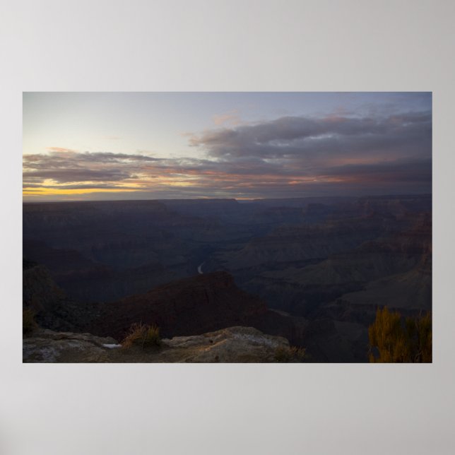 A Grand Grand Canyon Sunset Poster (Front)