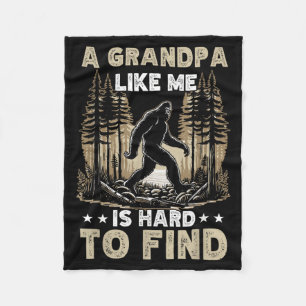 A Grandpa Like Is Hard To Find Bigfoot Dad Fathers Fleece Blanket
