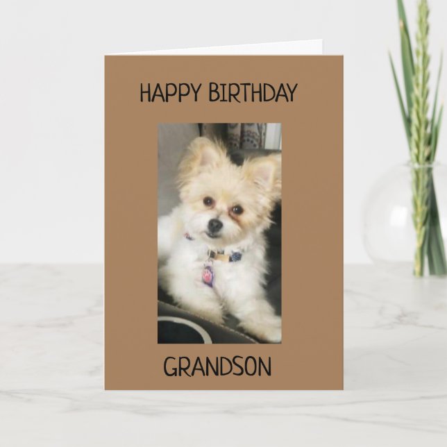 À GRANDSON POUR VOTRE ANNIVERSAIRE ! CARTE (Devant)