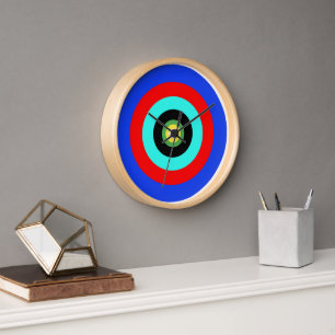 A graphic design clock