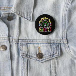 A Grateful Maestra Teacher Hispanic Heritage Month 2 Inch Round Button