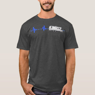 A Great Airstream with a blue neon heartbeat!! T-Shirt