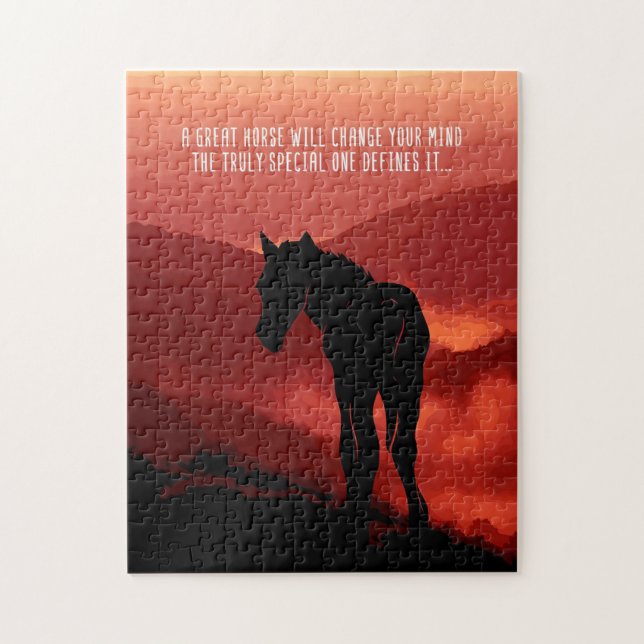 A Great Horse With Change Your Mind Jigsaw Puzzle (Vertical)