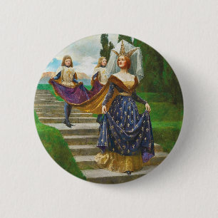 A Great Lady, c. 1910 by John Collier 2 Inch Round Button
