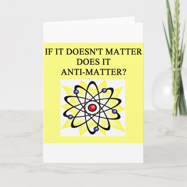 A Great Physics Design Card (Front)