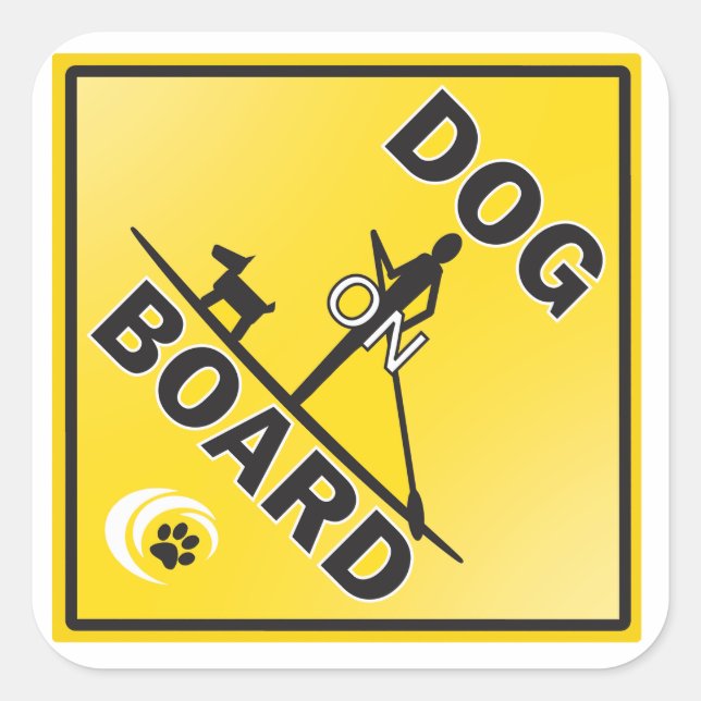 A great sticker for a dog loving paddleboarder (Front)
