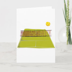 A great Tennis Court Design. What fun Card