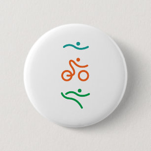 A great Triathlon gift for your friend or family.. 2 Inch Round Button