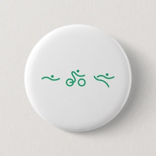 A great Triathlon gift for your friend or family 2 Inch Round Button