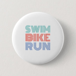 A great Triathlon gift for your friend or family 2 Inch Round Button