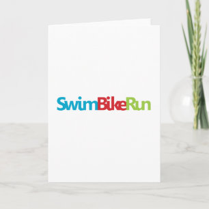 A great Triathlon gift for your friend or family Card