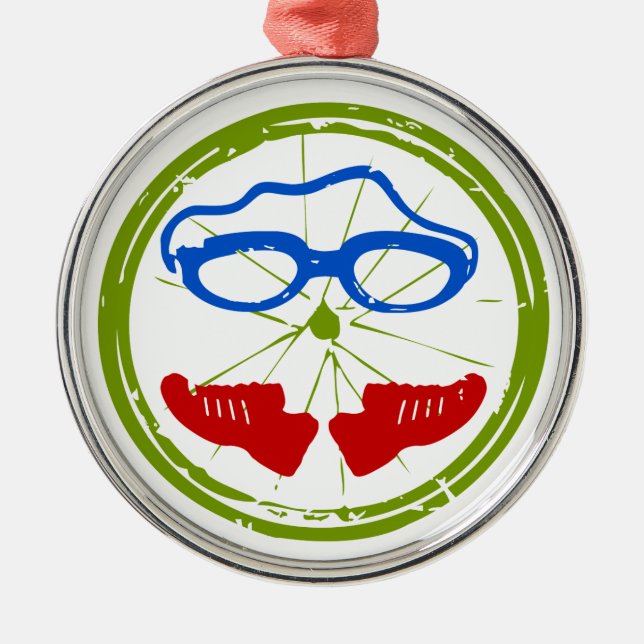 A great Triathlon gift for your friend or family Metal Ornament (Front)