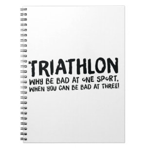 A great Triathlon gift for your friend or family Notebook