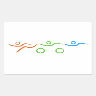 A great Triathlon gift for your friend or family Sticker