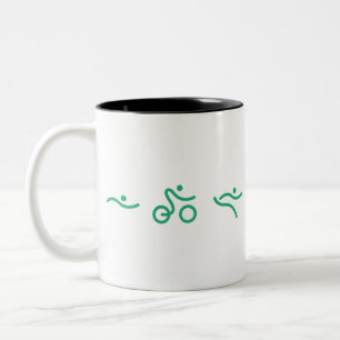 A great Triathlon gift for your friend or family Two-Tone Coffee Mug