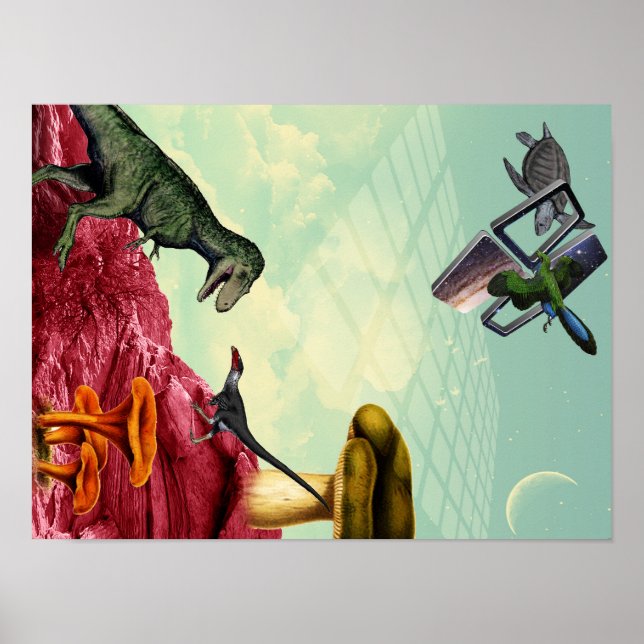 A green and breathable planet poster (Front)