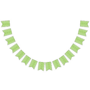 a green and white abstract background bunting flags