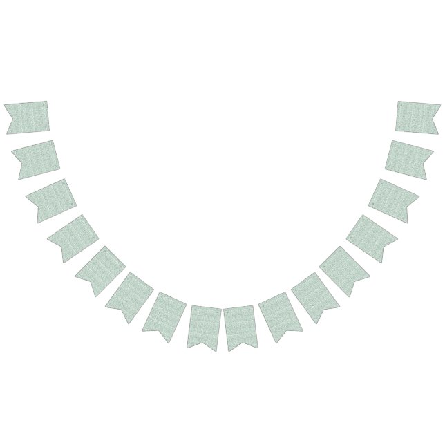 a green and white background with small leaves bunting flags (All)