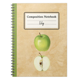 A Green Apple and a Half Personalized Composition Notebook
