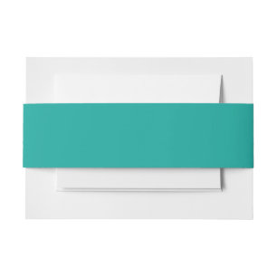 a green background with a invitation belly band